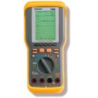 DMM-740  萬(wàn)用示波表。取樣率：20 M/秒。記錄長(zhǎng)度：256 所有模式。取樣 / 刻度：20 點(diǎn)（pixels)。帶寬：1 MHz。解析度：8 Bits。單通道。最大輸入電壓：1000 Vp-p
 
 

 

 