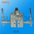 SJJ-13實(shí)驗(yàn)夾具 ,適用范圍：木塊、玻璃、皮革、紙張等片狀，塊狀物材料推拉力，破壞力測(cè)試。 最大負(fù)荷：5000N