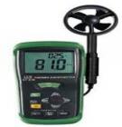 風(fēng)速儀DT-618  31/2數(shù)字液晶顯示屏，量程：0.3-45.0m/s；分辯率：0.1，準(zhǔn)確率：3%，單位可以轉(zhuǎn)換：m/s；Knots；Km/Hr；溫度范圍：0～60℃；分辨率：0.1；精確度：±2℃

