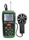 多功能紅外測(cè)溫風(fēng)速儀 DT-6203 量程：0.3-30.0m/s；分辯率：0.1，準(zhǔn)確率：3%，單位可以轉(zhuǎn)換：m/s；Knots；Km/Hr；Fr/min；MPH；Air Flow(CFM)；Air Flow(CMM)；溫度范圍：0～60℃；分辨率：0.1；精確度：±2℃ 