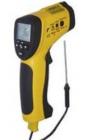 二合一測溫儀 DT-8833 量程范圍：非接觸紅外測溫儀，內(nèi)置式激光瞄準(zhǔn)測量溫度可達(dá)-50~800℃；外接K型熱電偶范圍-50～1370℃；距離與目標(biāo)尺寸比為13：1；℃/℉可轉(zhuǎn)換和自動關(guān)機功能

