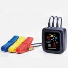 ETCR1000A 非接觸型檢相器采用鉗形非接觸測量，不用撥開電線，無需接觸高壓裸露火線，直接將三個(gè)超感應(yīng)高絕緣鉗夾分別夾住三相火線的絕緣外皮即可檢測，還有活線檢查、簡易檢電、火線識(shí)別、缺相判斷、斷線位置查找、能檢測直流線路的斷點(diǎn)、線路檢修等功能