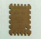 Elcometer 154塑料濕膜梳 ABS塑料材質(zhì)，Elcometer 154塑料濕膜梳為一次性使用的測量器具，針對ISO或用戶要求記錄濕膜厚度。每片濕膜梳上有公制和英制二種量程，一面為50~800μm，另一面為2~32mils。


