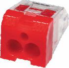 產(chǎn)品指標

· 適合線號＃18－＃12

· 無需絞合

· 低插入力，適合快速操作

· 透明外殼，便于檢查

· 符合UL467要求的接地與連接應用

· 通過CSA認證（600V）

· 額定溫度105°C

· 通過測試孔可測量電壓和導通性

· 高強度絕緣尼龍外殼

· 鍍鋅彈簧片，抗腐蝕

